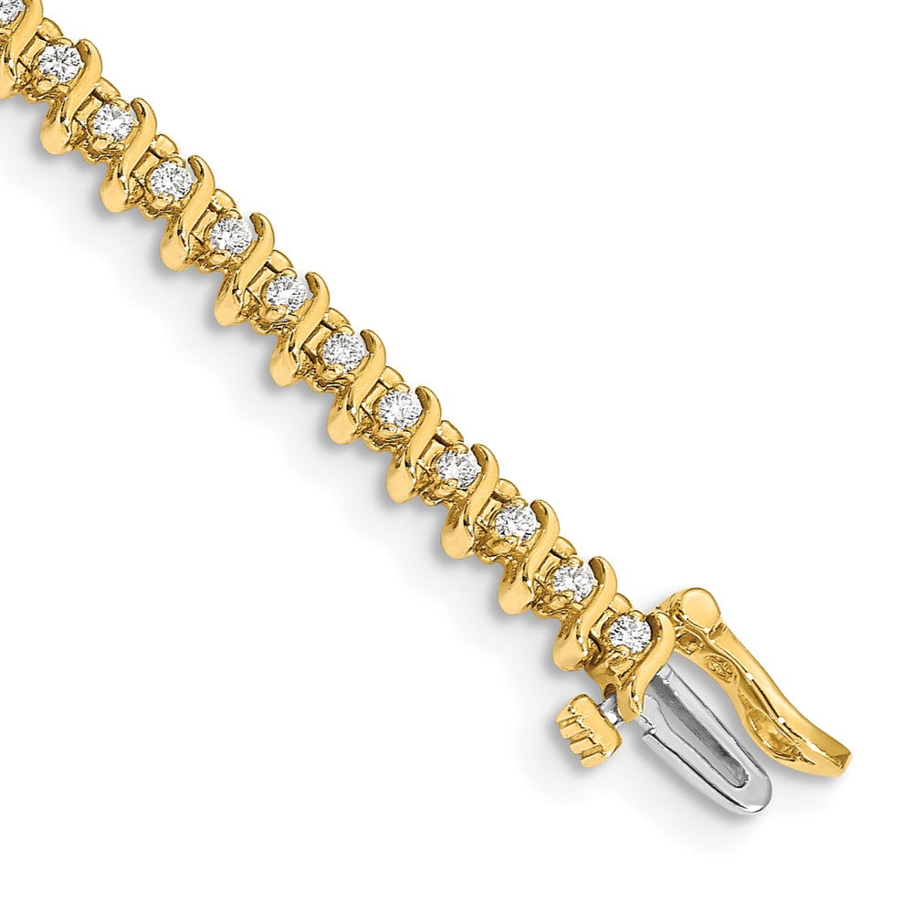 14k 7/8 ct Lab Grown Dia VS/SI+ G+ Comp Round Tennis Bracelet